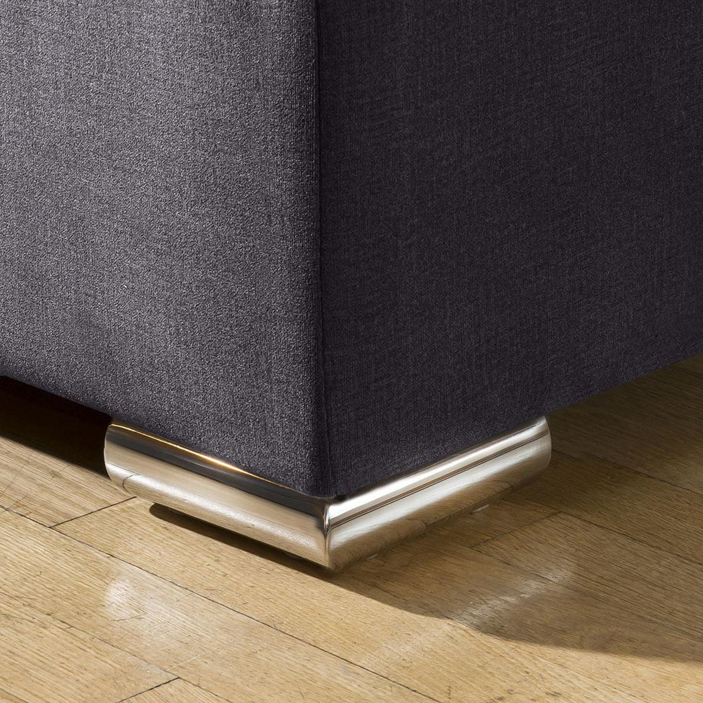 Mikey 6 Seater Corner Sofa Dark Grey 380x285cm 15