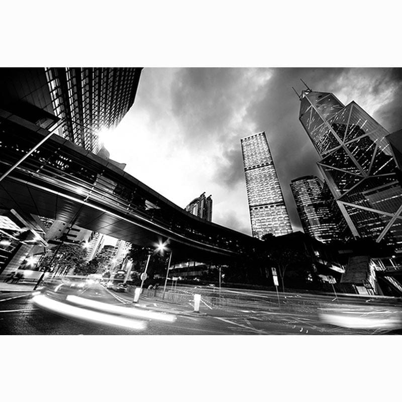 Large photographic 80x120 Acrylic Art Black and white City Scape 5267