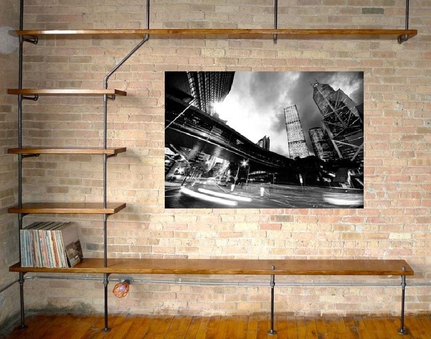 Large photographic 80x120 Acrylic Art Black and white City Scape 5267