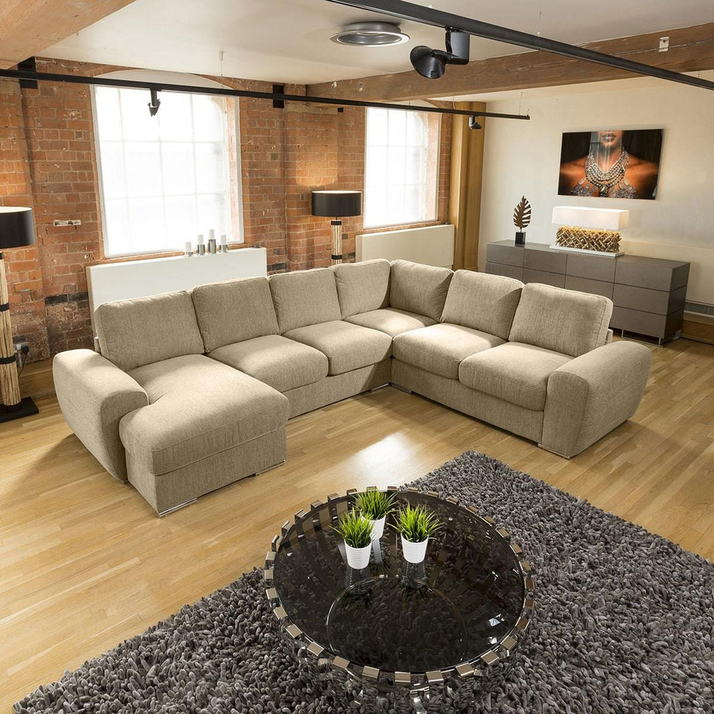 Large Premium L Shape Corner Cinema Sofa Chaise Any Colour Grande 4LH