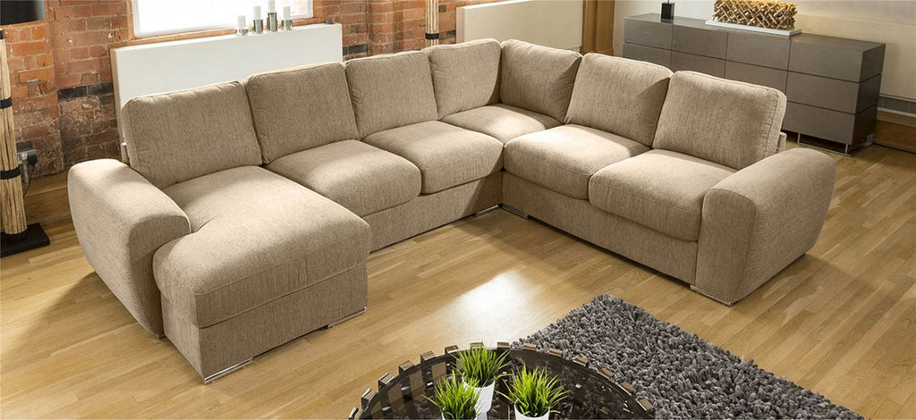 Large Premium L Shape Corner Cinema Sofa Chaise Any Colour Grande 4LH