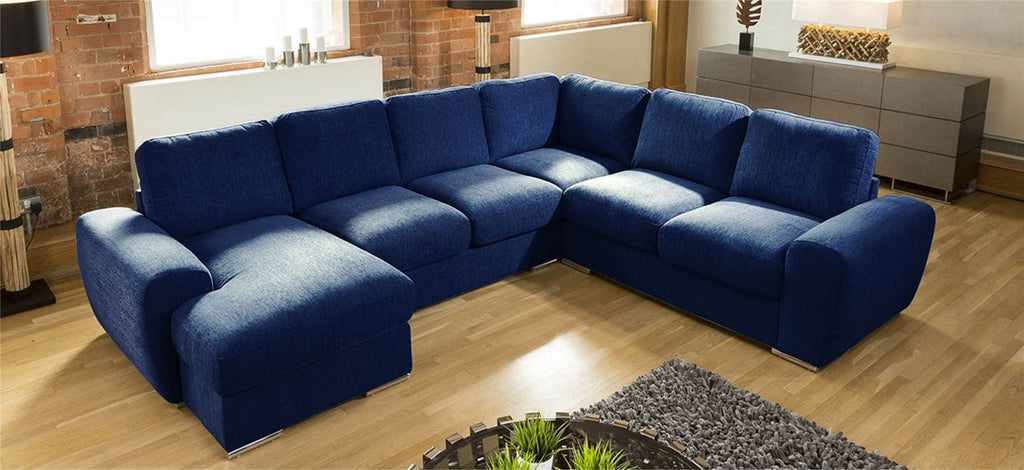 Large Premium L Shape Corner Cinema Sofa Chaise Any Colour Grande 4LH