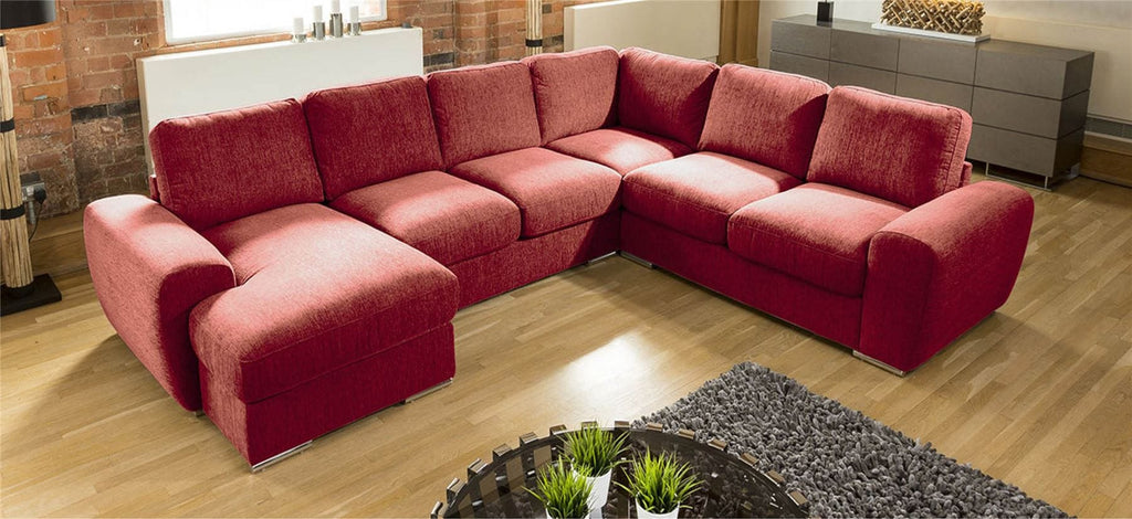 Large Premium L Shape Corner Cinema Sofa Chaise Any Colour Grande 4LH