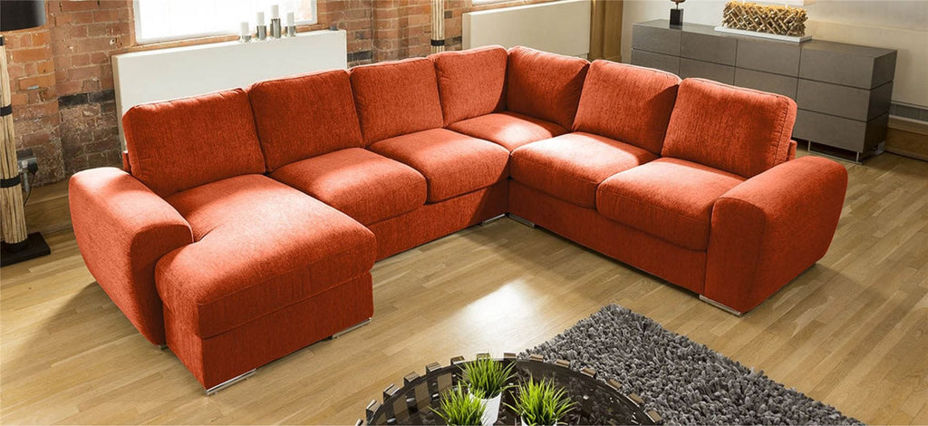 Large Premium L Shape Corner Cinema Sofa Chaise Any Colour Grande 4LH