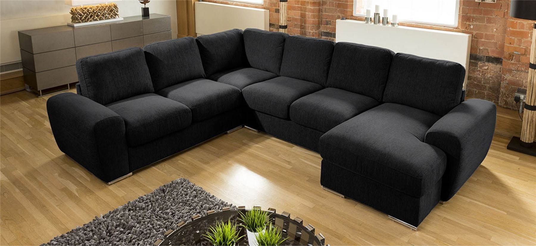 Large Premium L Shape Corner Cinema Sofa Chaise Any Colour Grande 4RH