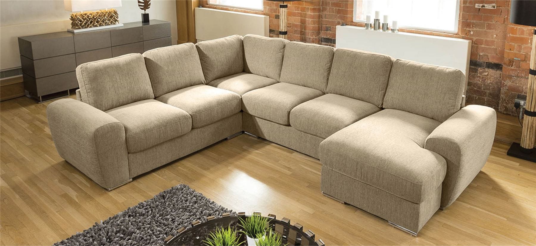 Large Premium L Shape Corner Cinema Sofa Chaise Any Colour Grande 4RH