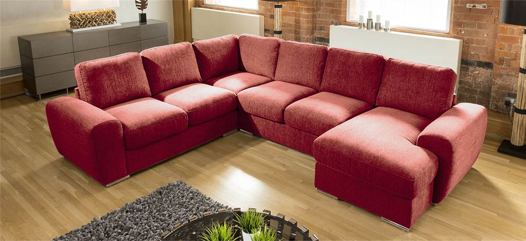 Large Premium L Shape Corner Cinema Sofa Chaise Any Colour Grande 4RH