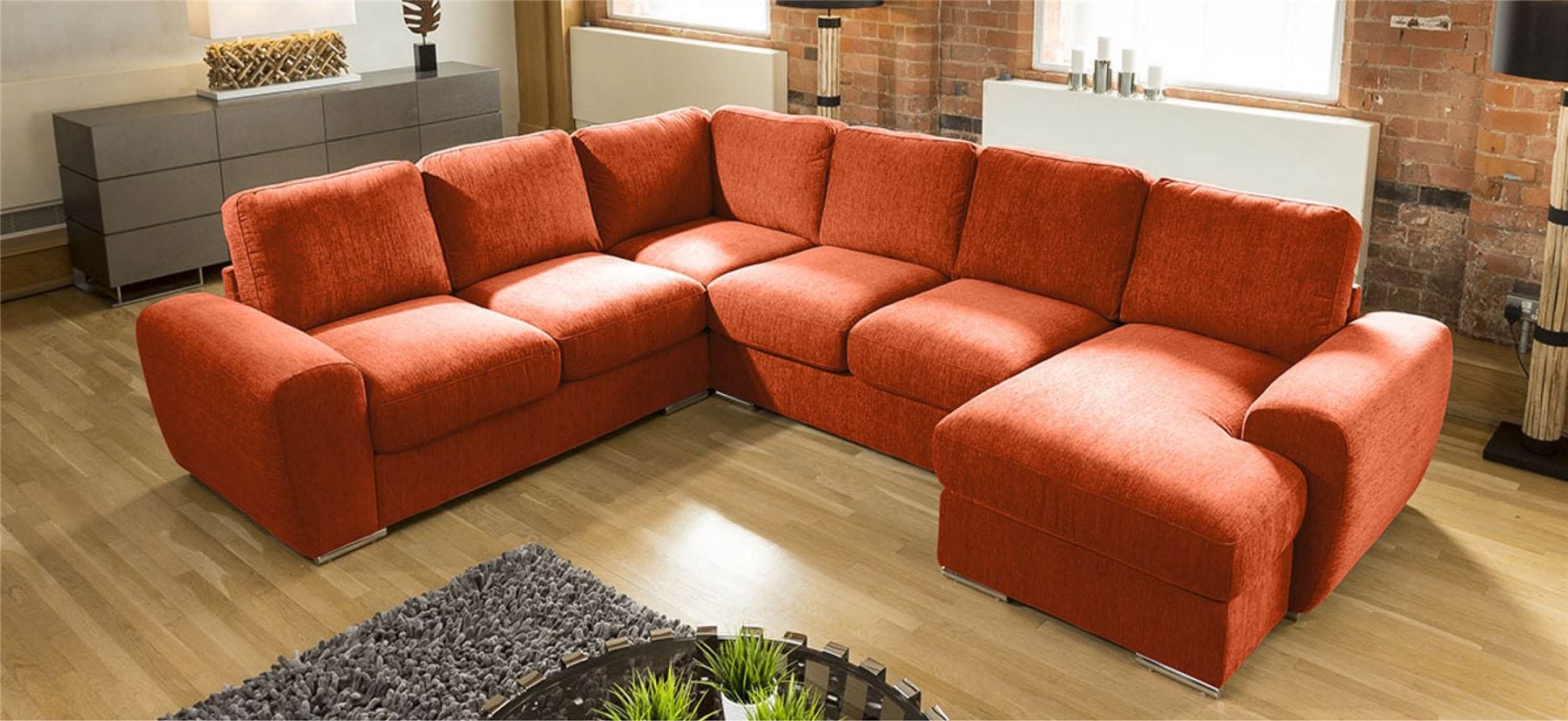 Large Premium L Shape Corner Cinema Sofa Chaise Any Colour Grande 4RH