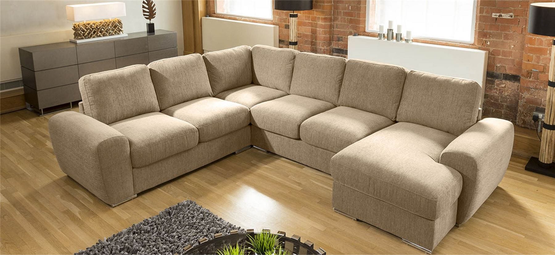 Large Premium L Shape Corner Cinema Sofa Chaise Any Colour Grande 4RH