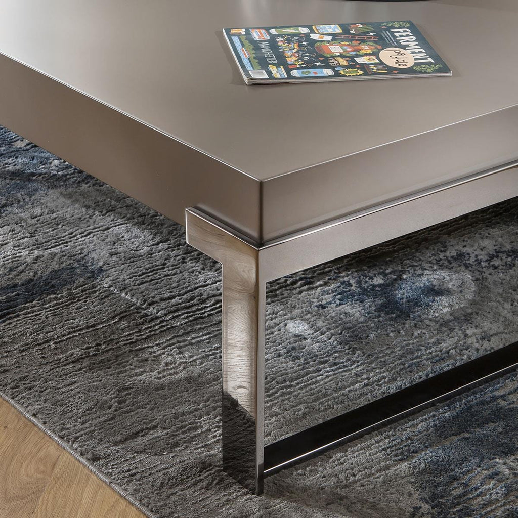 Carbonado Square Coffee Table Taupe 120cm