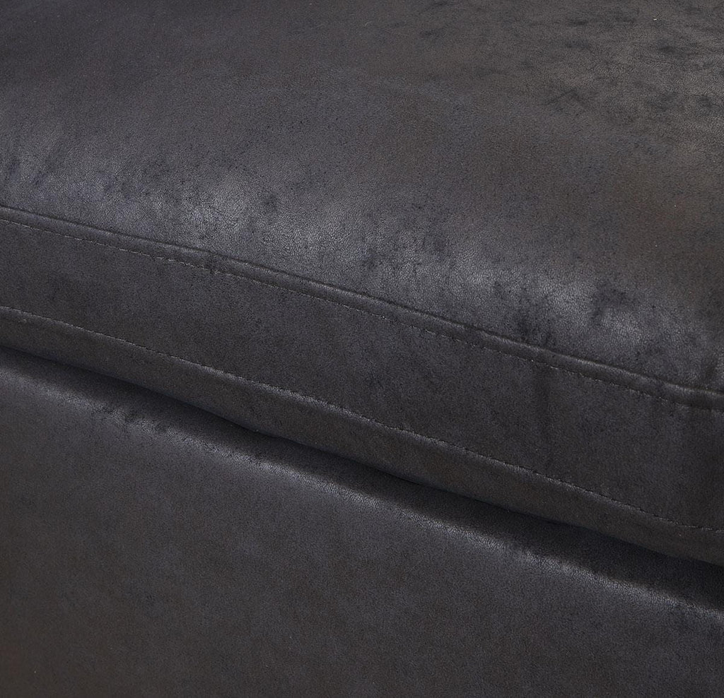 Mikey 6 Seater U-Shape Sofa Black 380x190cm 6L