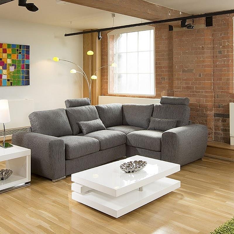 Lovely Modern Deep Corner Sofa Many Colours and Fabrics Grande 7LH