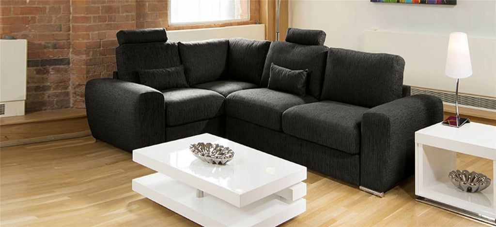 Lovely Modern Deep Corner Sofa Many Colours and Fabrics Grande 7RH