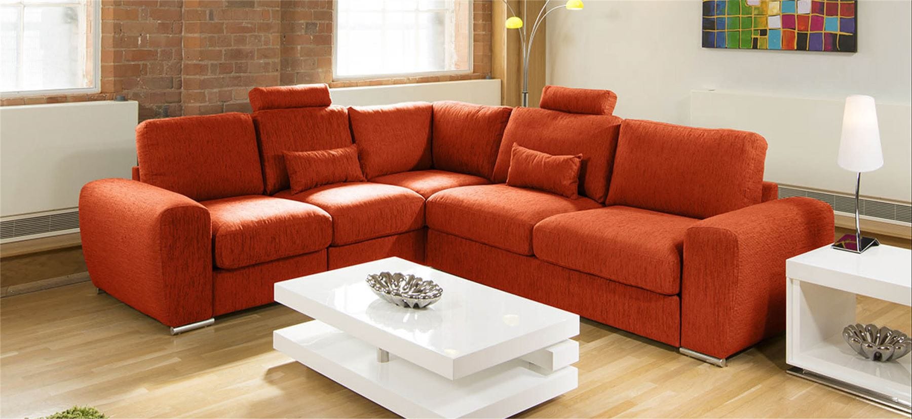 Luxurious Extra Deep Sectional Modular L Shape Corner Sofa Grande 5RH