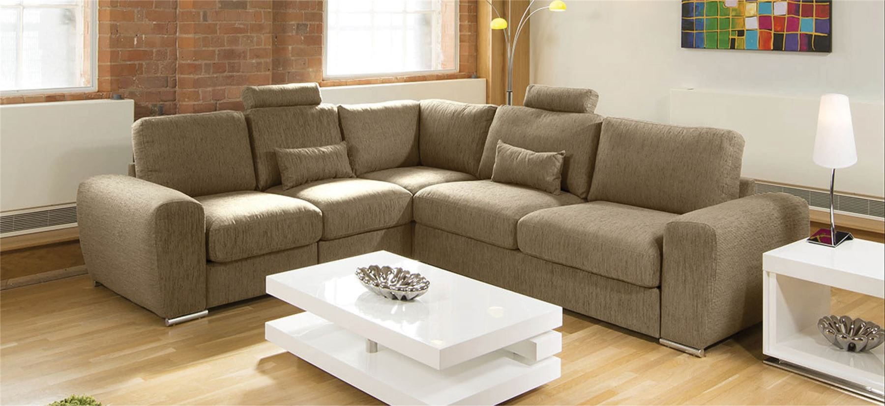 Luxurious Extra Deep Sectional Modular L Shape Corner Sofa Grande 5RH