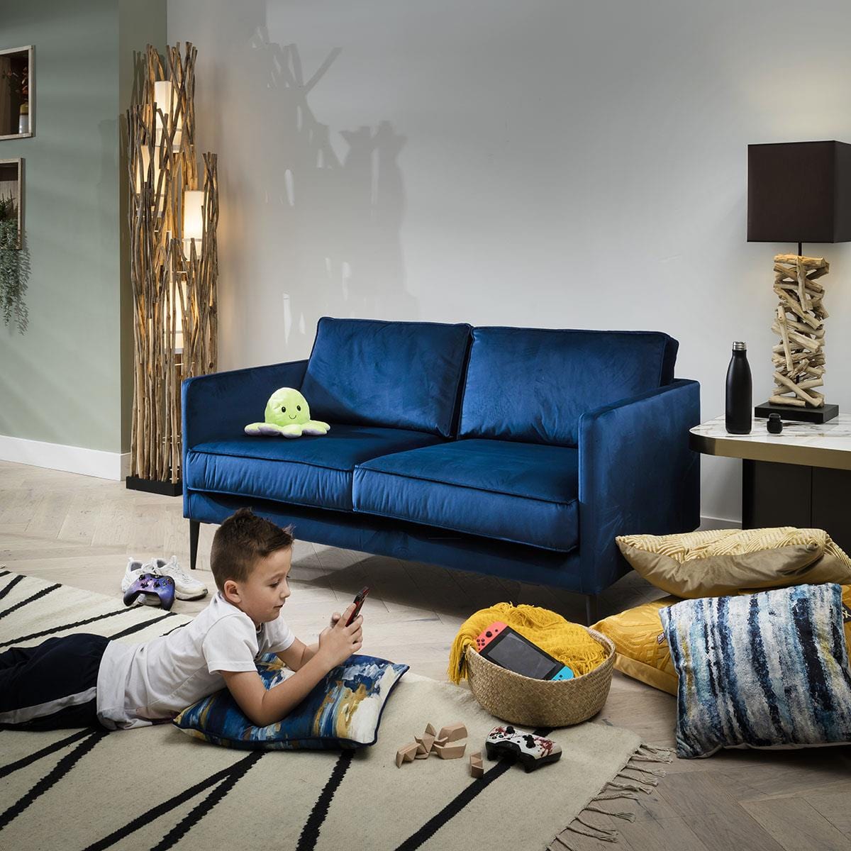 Luxury 2 Seater Sofa - Upholstered Modern Design - Choose Your Fabric - 150cm