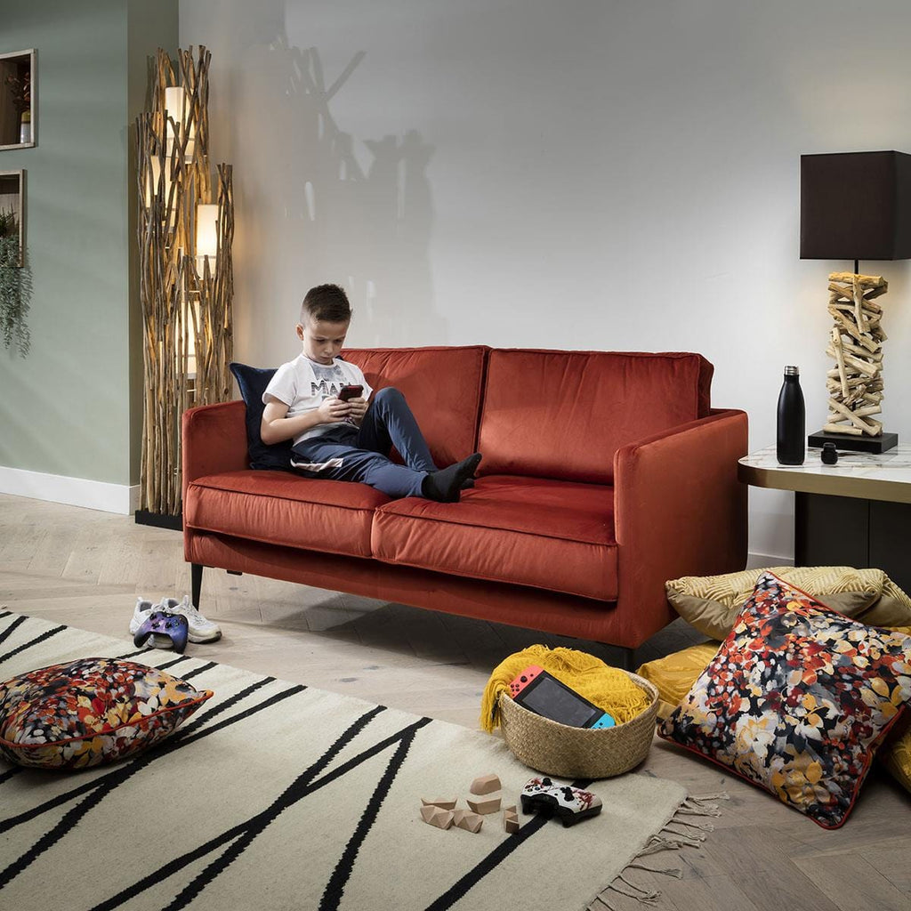 Luxury 2 Seater Sofa - Upholstered Modern Design - Choose Your Fabric - 150cm