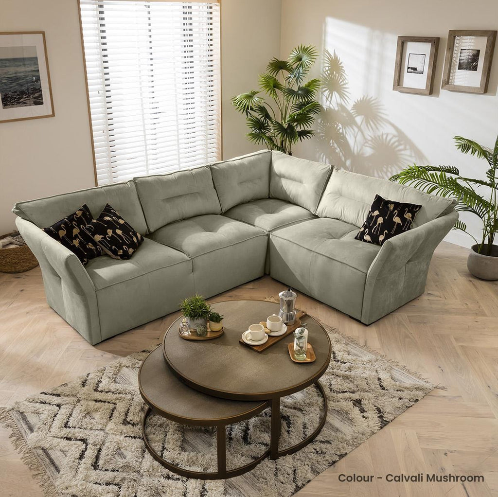 Quatropi 3 Seater Modular Corner Sofa - Right Hand L-Shape, Salsa 271x260cm