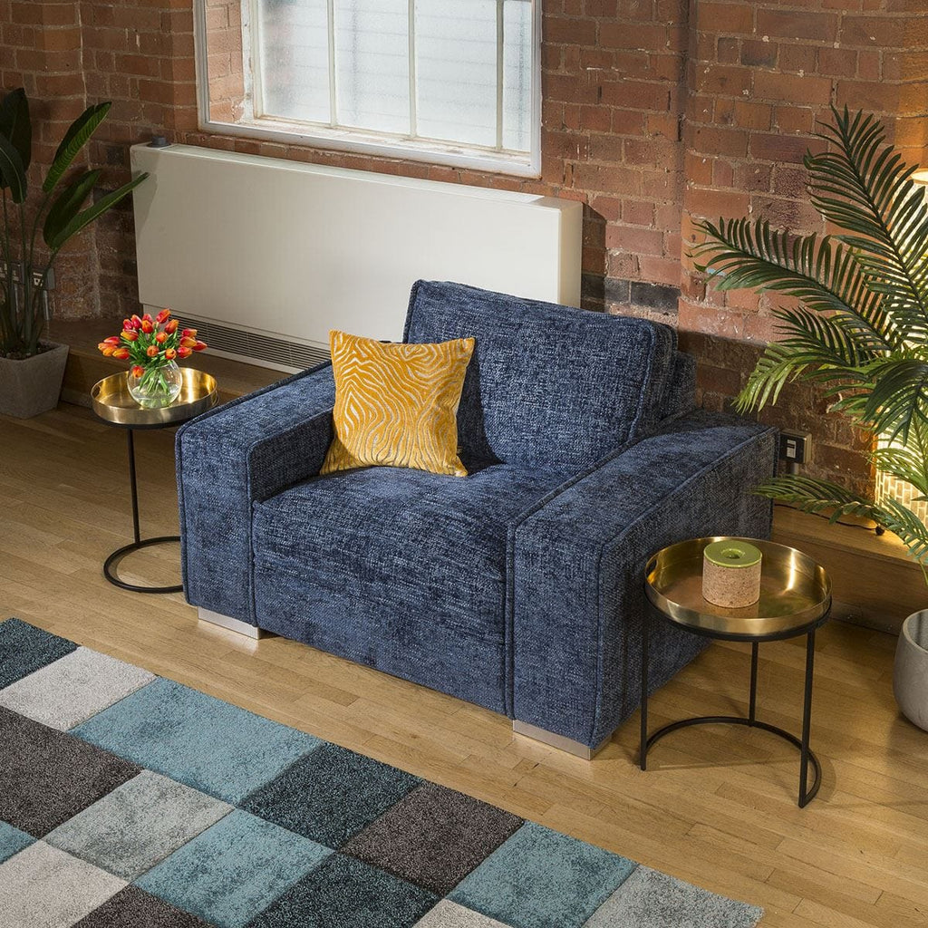 Luxury Big Modern Soft Deep Armchair Many Colours & Fabrics Lexci 1S