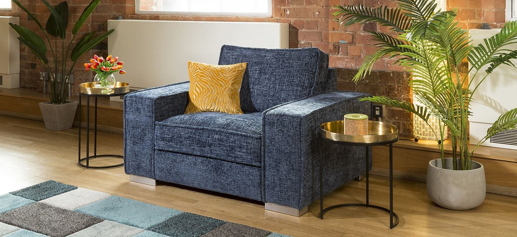 Luxury Big Modern Soft Deep Armchair Many Colours & Fabrics Lexci 1S