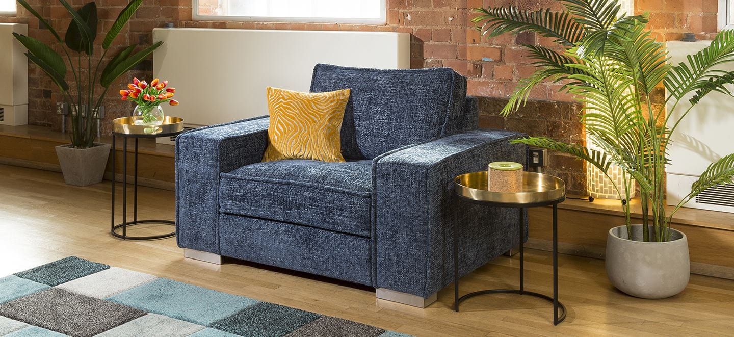 Luxury Big Modern Soft Deep Armchair Many Colours & Fabrics Lexci 1S