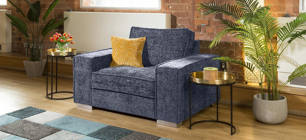 Luxury Big Modern Soft Deep Armchair Many Colours & Fabrics Lexci 1S