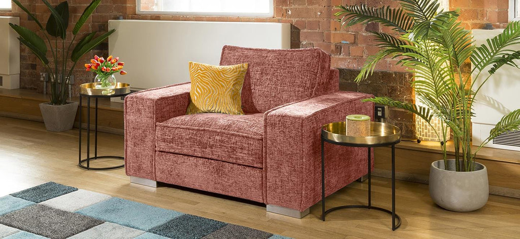 Luxury Big Modern Soft Deep Armchair Many Colours & Fabrics Lexci 1S