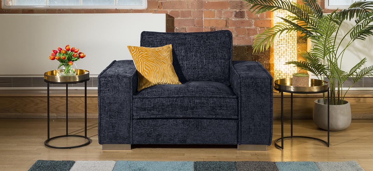 Luxury Big Modern Soft Deep Armchair Many Colours & Fabrics Lexci 1S