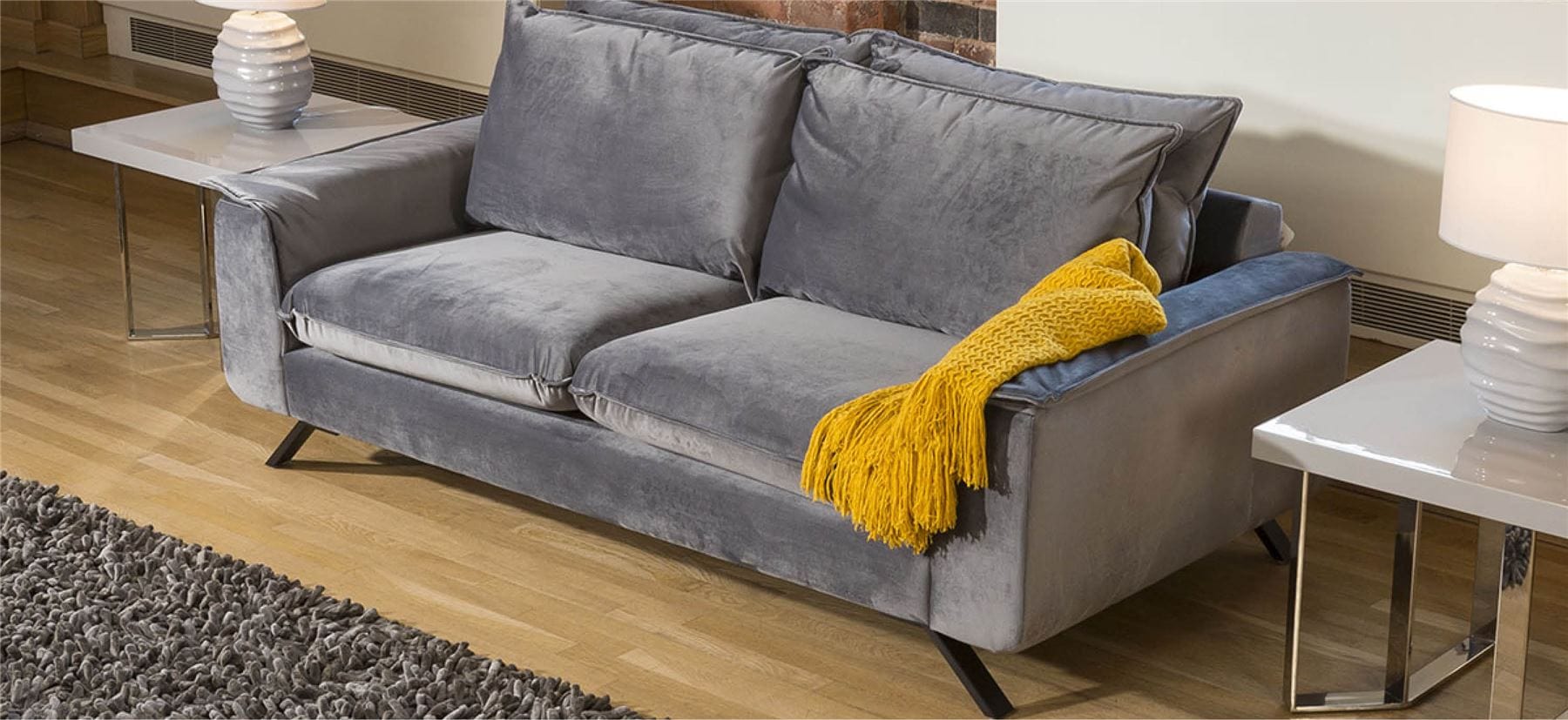 Ellie Range Large Double / 2 Seater Modular Sofa Many Fabrics 2.1m wide