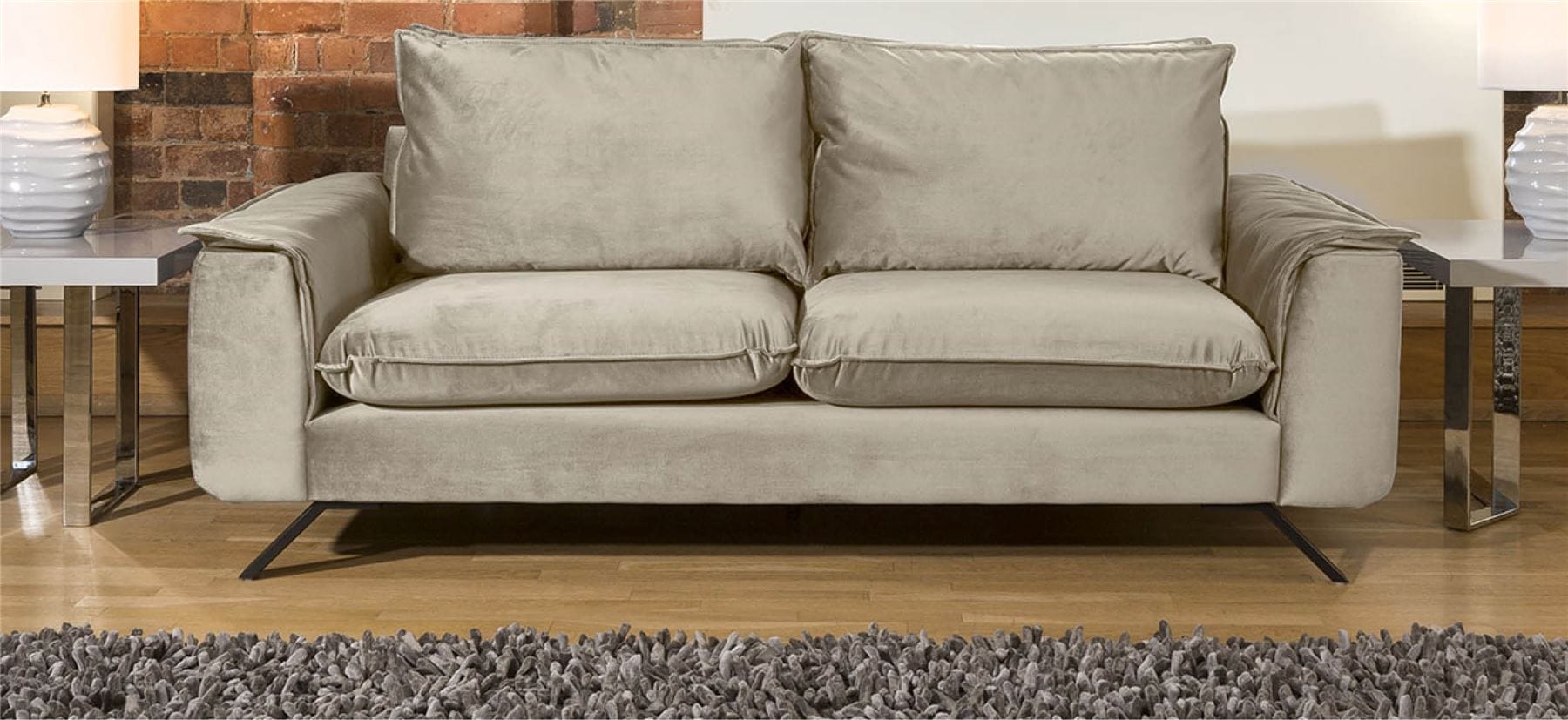 Ellie Range Large Double / 2 Seater Modular Sofa Many Fabrics 2.1m wide