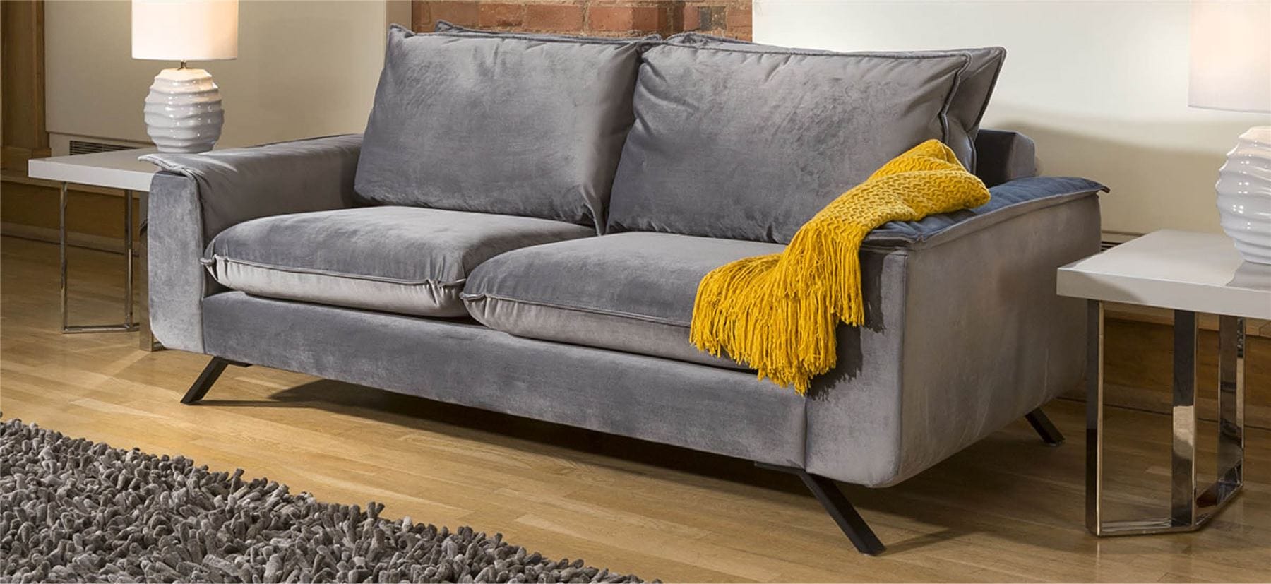 Ellie Range Large Double / 2 Seater Modular Sofa Many Fabrics 2.1m wide