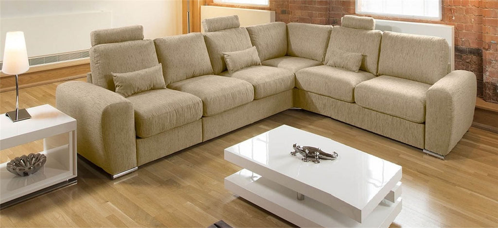 Luxury Corner Sofa L Shape Extra Large Modern Many Fabric Grande 18LH