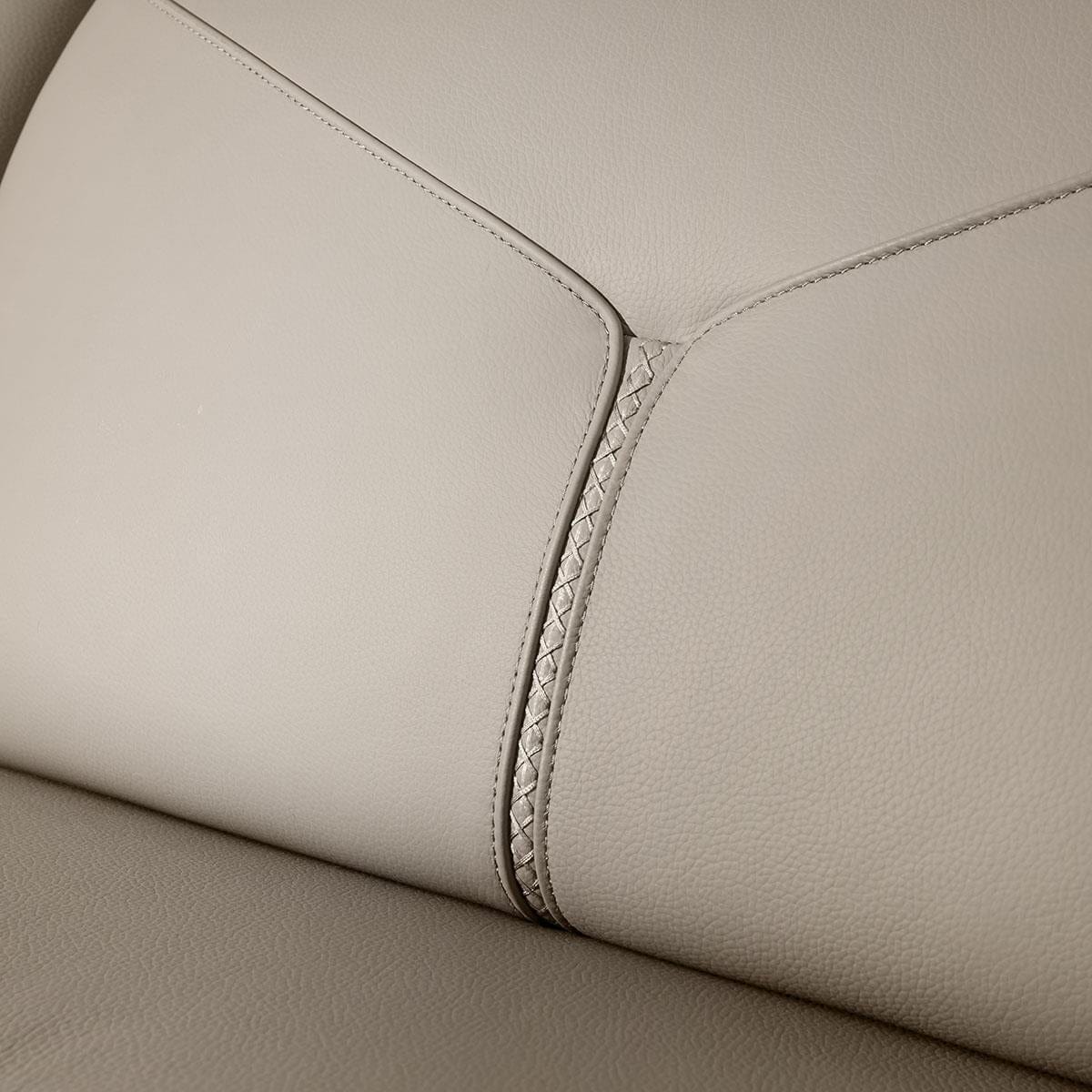 Reggie Recliner 3 Seater Leather Sofa Stone