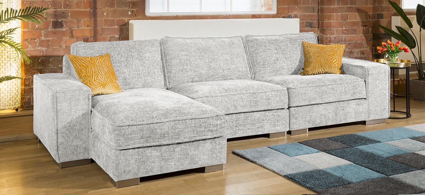 Luxury Large Modern Comfy 4 Seater & Chaise Many Colours & Fabrics 2L