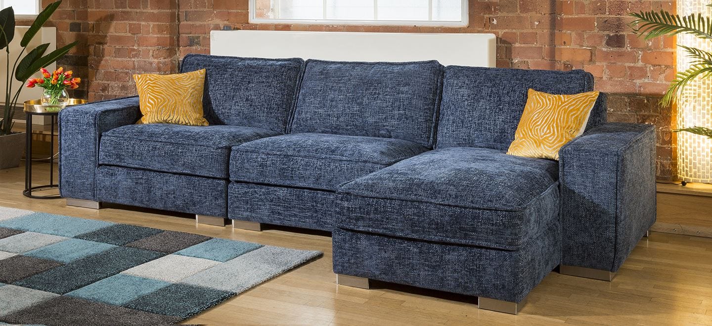 Luxury Large Modern Comfy 4 Seater & Chaise Many Colours & Fabrics 2R