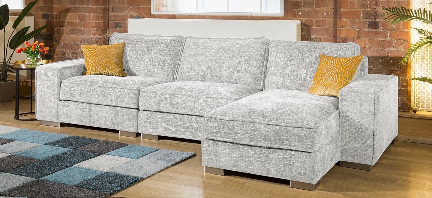 Luxury Large Modern Comfy 4 Seater & Chaise Many Colours & Fabrics 2R