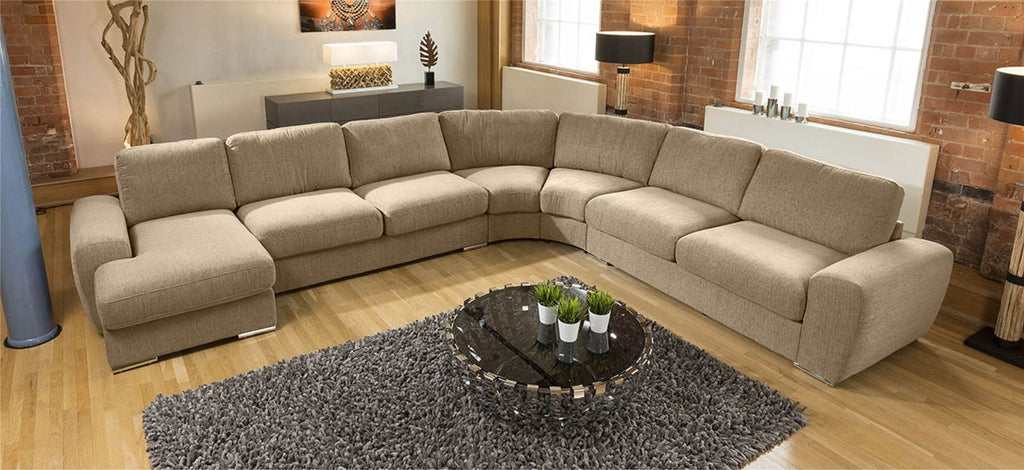 Luxury Massive Ultra Modern L Shape Sofa Corner Group Grande 23RH New