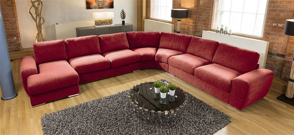 Luxury Massive Ultra Modern L Shape Sofa Corner Group Grande 23RH New