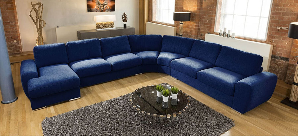 Luxury Massive Ultra Modern L Shape Sofa Corner Group Grande 23RH New