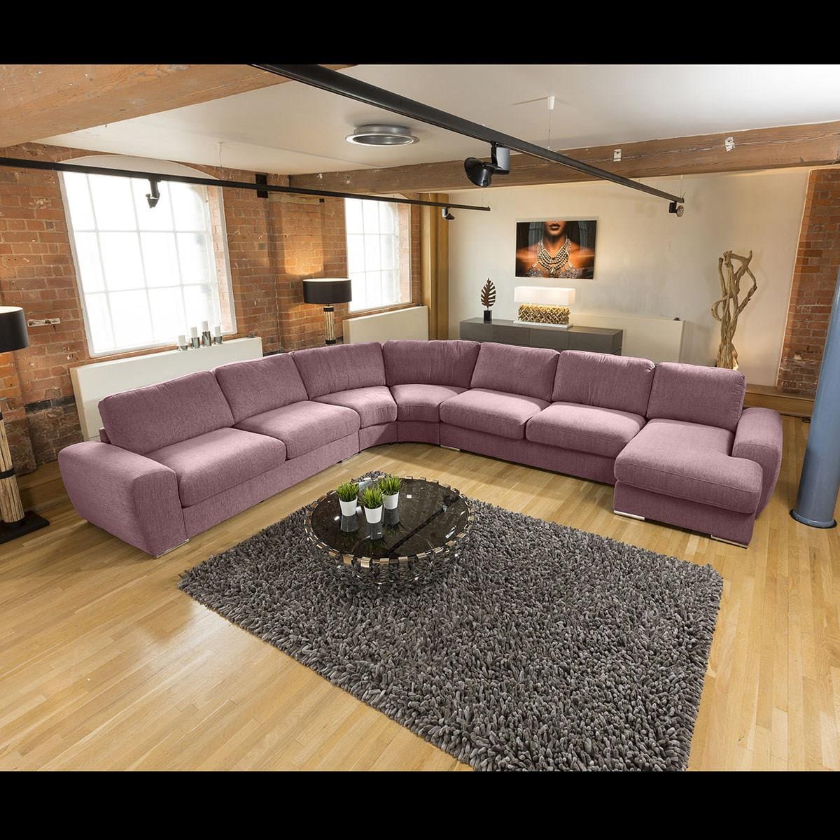 Luxury Massive Ultra Modern L Shape Sofa Corner Group Grande 23RH New