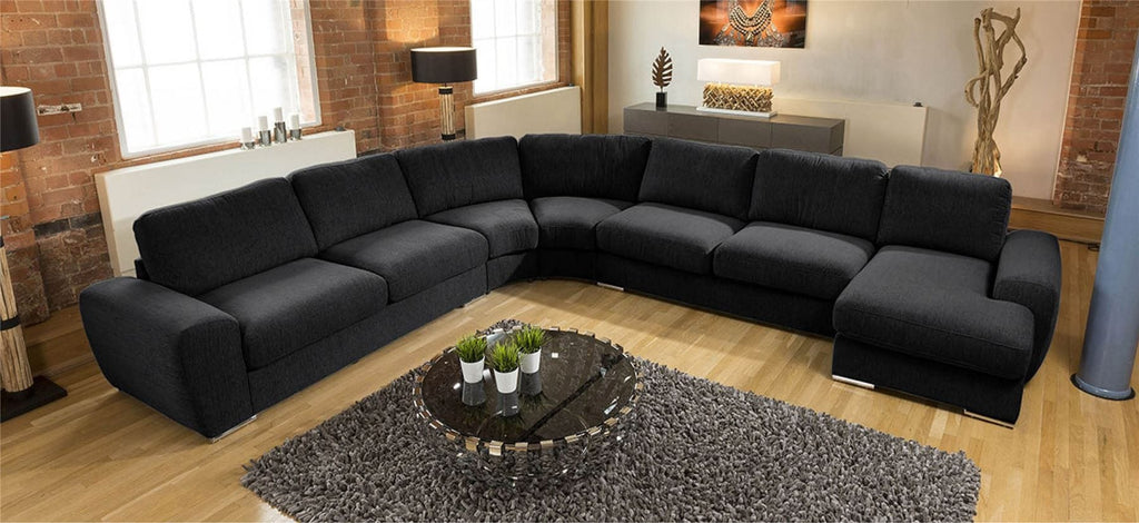 Luxury Massive Ultra Modern L Shape Sofa Corner Group Grande 23RH New