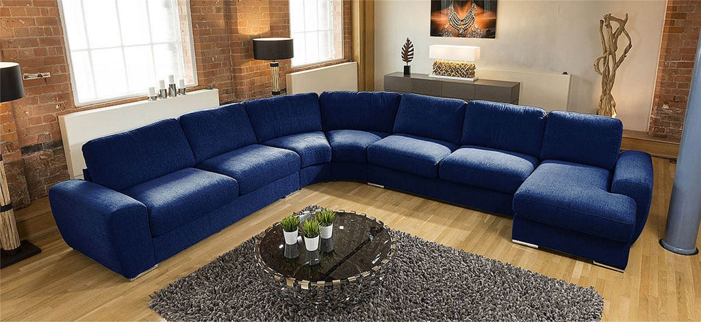 Luxury Massive Ultra Modern L Shape Sofa Corner Group Grande 23RH New