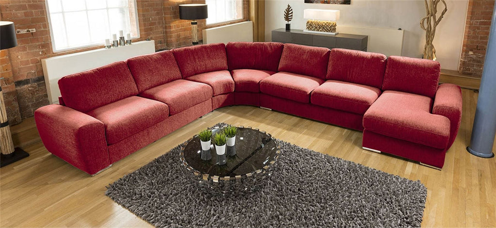 Luxury Massive Ultra Modern L Shape Sofa Corner Group Grande 23RH New