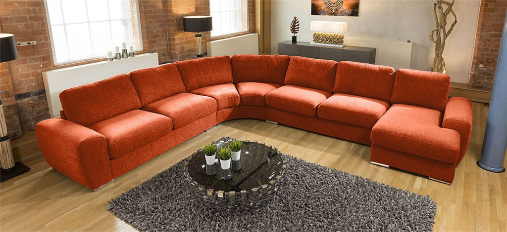 Luxury Massive Ultra Modern L Shape Sofa Corner Group Grande 23RH New