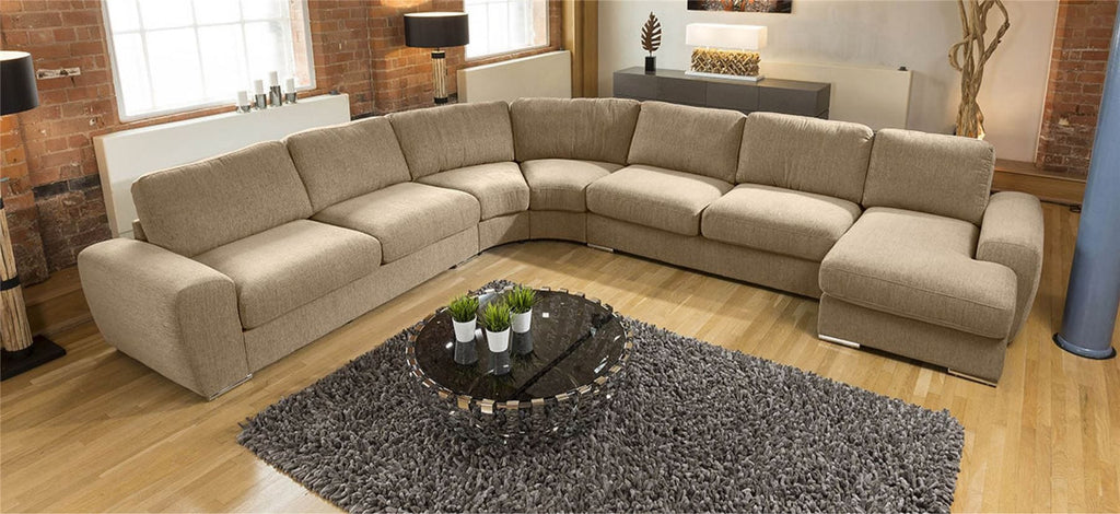 Luxury Massive Ultra Modern L Shape Sofa Corner Group Grande 23RH New
