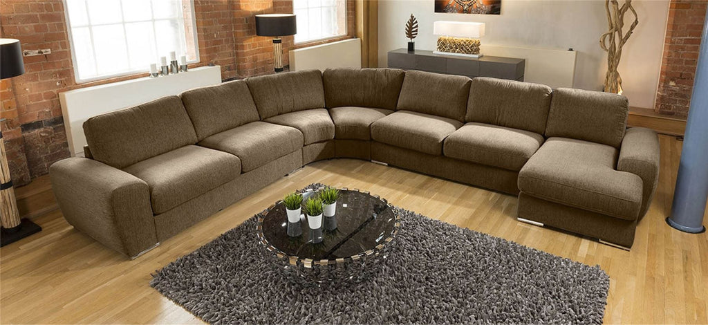 Luxury Massive Ultra Modern L Shape Sofa Corner Group Grande 23RH New