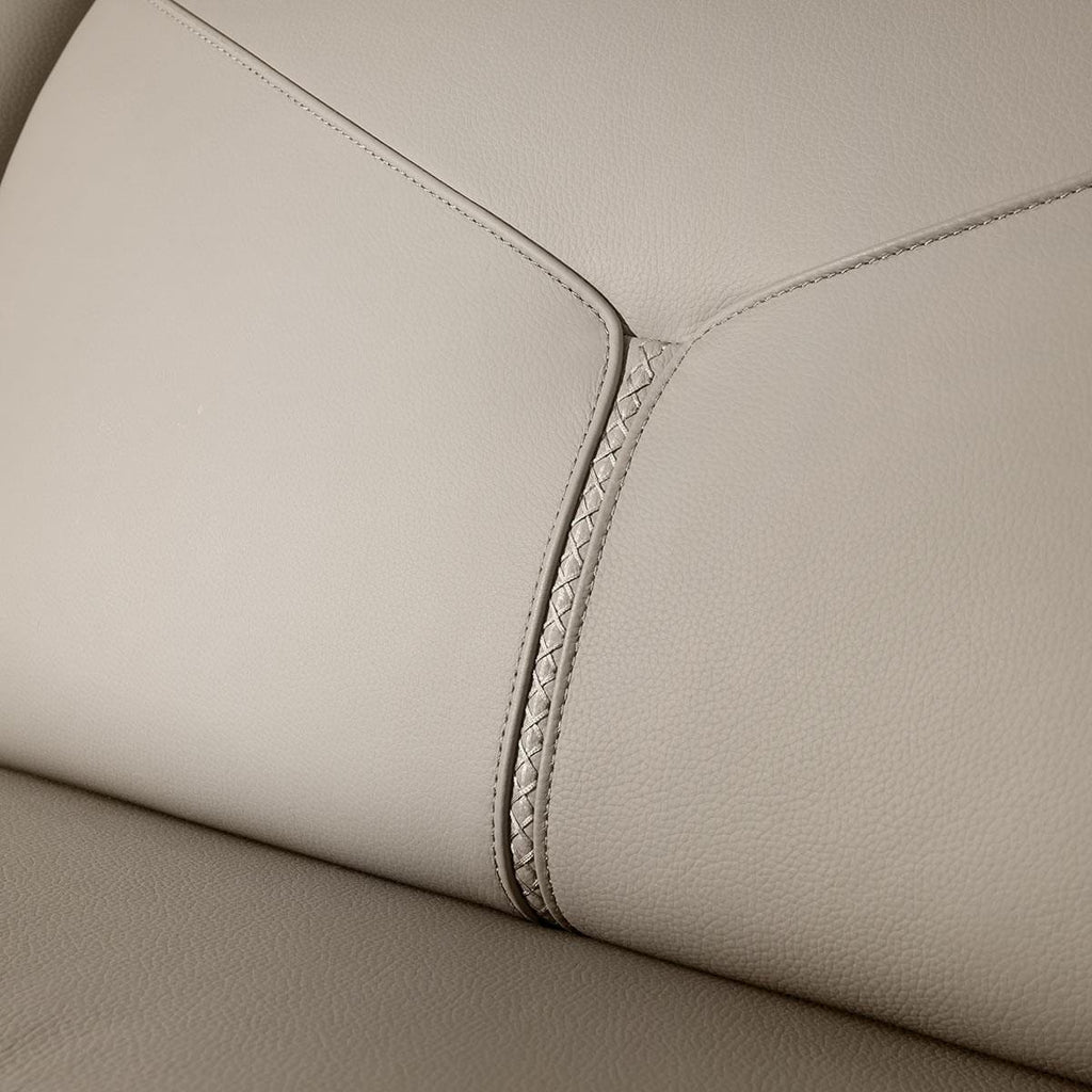 Reggie Recliner 2 Seater Leather Sofa Stone