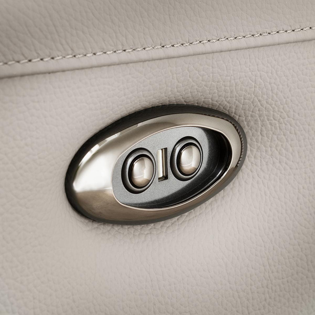 Reggie Recliner 2 Seater Leather Sofa Stone