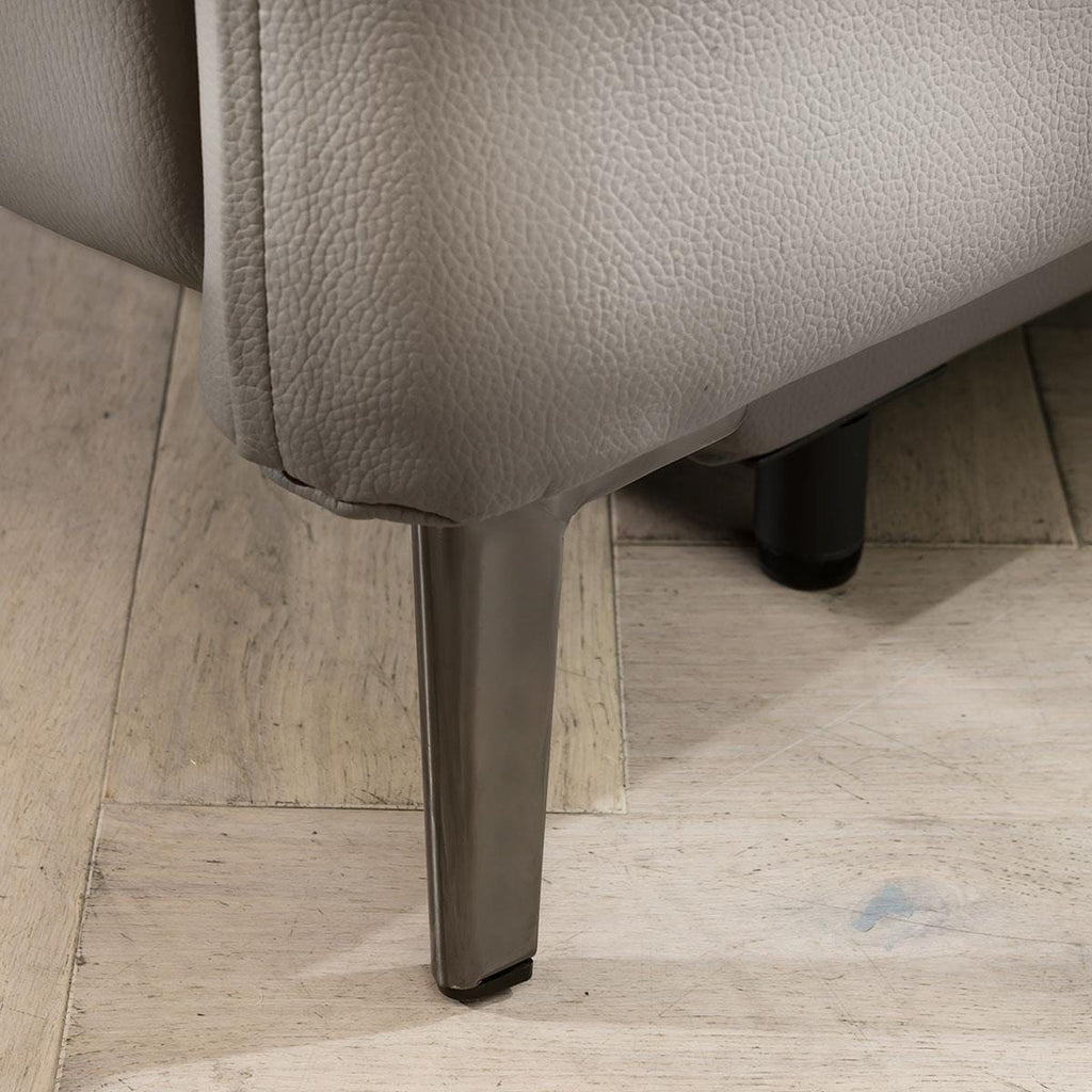 Reggie Recliner 2 Seater Leather Sofa Stone