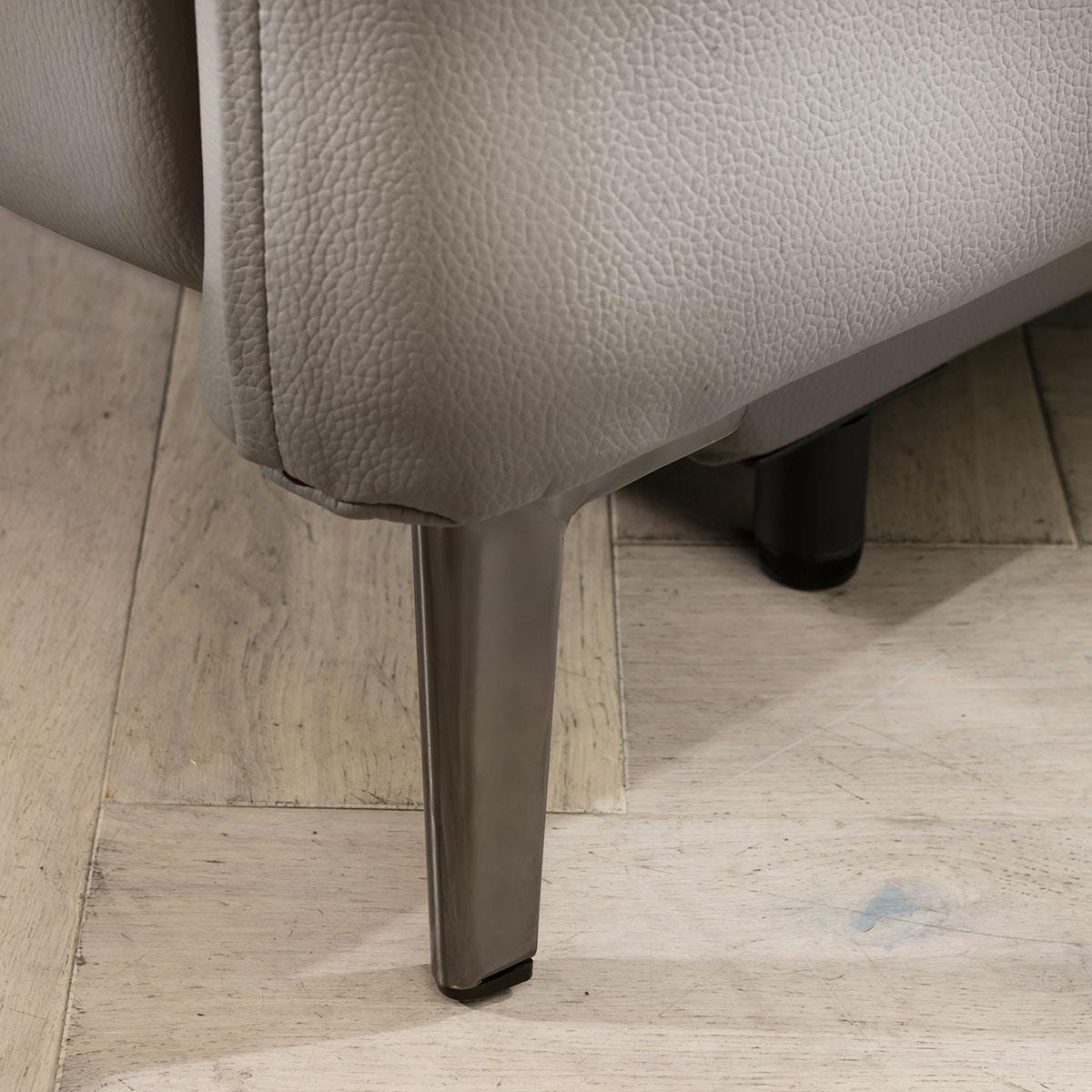 Reggie Recliner 2 Seater Leather Sofa Stone